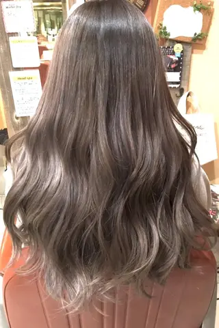 ミディアム カラー パーマ ヘアアレンジ 増子 幹樹のヘアスタイル