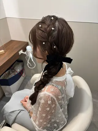 ヘアアレンジ SALOWIN 岡山店所属・ボブ/艶カラー/ manaka 🥣のヘアスタイル