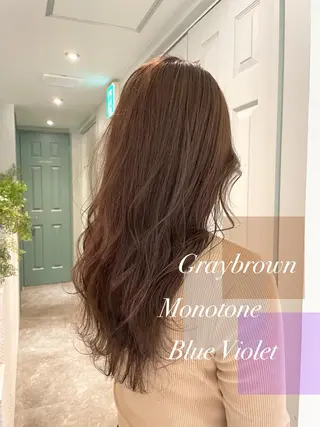 セミロング カラー 美髪/カラー 美容院🌈渡辺隼也のヘアスタイル