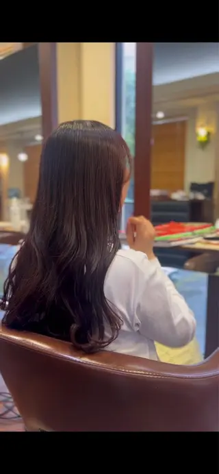 ロング カラー 福岡【髪質改善】 艶カラー/ MIHOのヘアスタイル