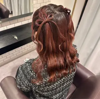 セミロング ヘアアレンジ 🎀ヘアアレンジ 🎀ななみのヘアスタイル