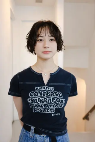 ショート ヘアアレンジ 🦠デザインカラー/ 魚瀬あおい🦠のヘアスタイル