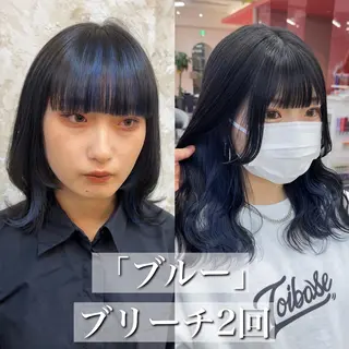 ミディアム カラー 韓国ヘア/艶カラー /田中悠佑のヘアスタイル