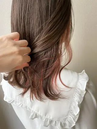 セミロング カラー Owl hairのヘアスタイル