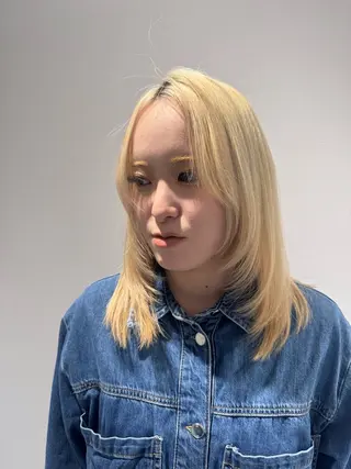 ミディアム sora/ 暖色カラー🌷のヘアスタイル