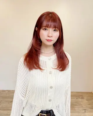 セミロング 艶髪/髪質改善 ナカムラのヘアスタイル