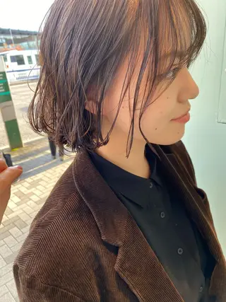 ミディアム 吉田 翔太のヘアスタイル