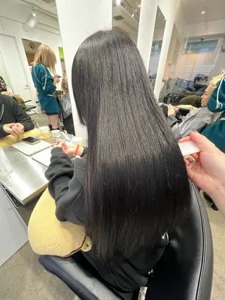 ロング カラー パーマ ✨髪質改善矯正× ブリーチ✨YU-KIのヘアスタイル