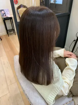 セミロング カラー 艶髪レイヤー上田 紗也🇰🇷💗のヘアスタイル