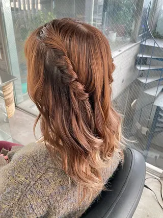 ヘアアレンジ 速水 ゆきののヘアスタイル