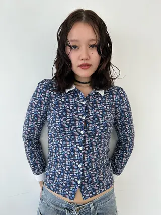 セミロング カラー land所属・透明感カラー/レイヤ ー🌙Honokaのヘアスタイル