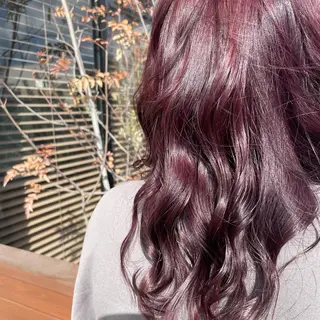 ロング カラー 青木 紗耶のヘアスタイル