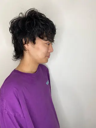 ミディアム パーマ Avalon所属・Hiroshi ヒロシのヘアスタイル