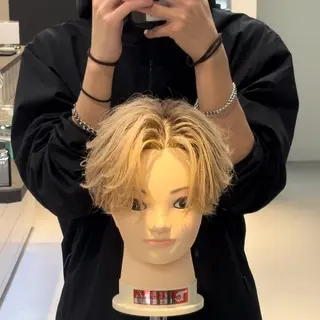 ミディアム カラー メンズ 渋谷✨メンズ特価✨ 泉　龍之介のヘアスタイル