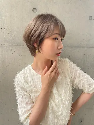 ショート カラー 透明感カラーブリーチ 🌼シゲモトアヤ🌼のヘアスタイル