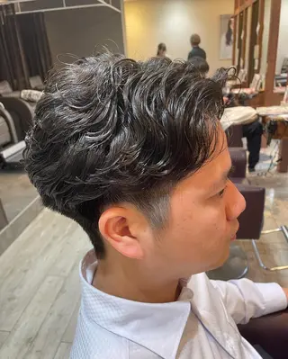 メンズ 仙台/メンズ/ フェザー/リョウのヘアスタイル