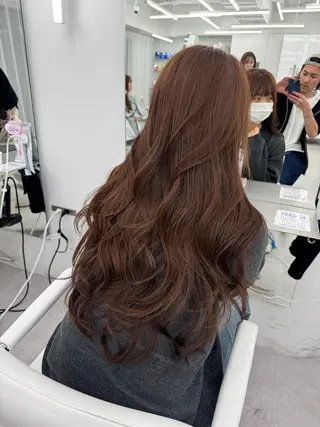 ロング カラー 顔まわりの神様✨ 透明感カラー藤嶋秀幸のヘアスタイル