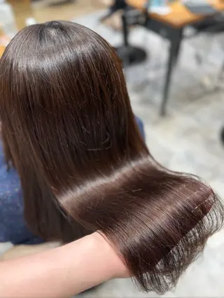 ロング カラー 新宿透明感カラー 髪質改善/吉川怜奈のヘアスタイル