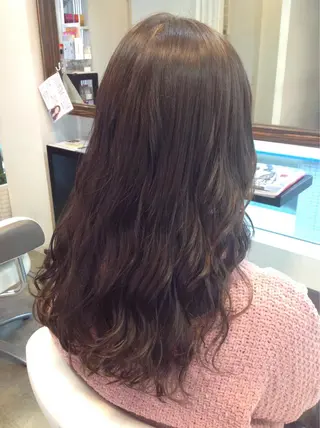 ロング カラー ヘアアレンジ 榎園 由美のヘアスタイル