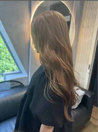 セミロング カラー dao/ミルクティー /ブラウン/ブロンドのヘアスタイル