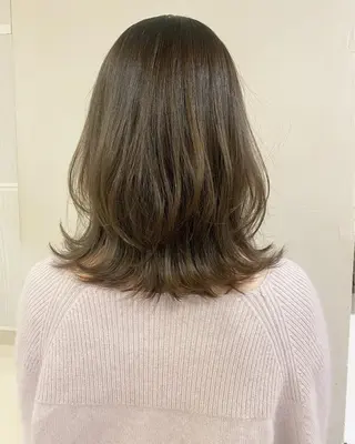 ミディアム シェアサロンコネクト所属・Chiho/ 博多/パーマ/ボブのヘアスタイル