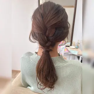 ロング お子様と美容室🧸 HidamaRi絢菜のヘアスタイル