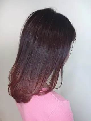 ミディアム カラー ✨ブリーチなし透明感 カラー✨ゆりかのヘアスタイル