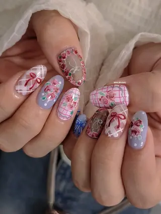 ネイル 3dパーツ/流行り 👧shushu❤️のネイルデザイン