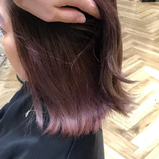 ミディアム 艶カラー/韓国顔周り 🎀mamiのヘアスタイル