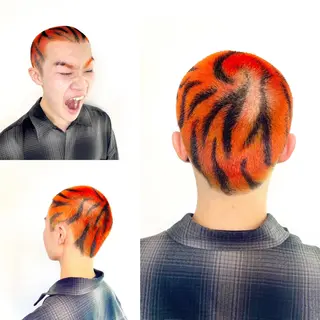 ショート カラー ヘアアレンジ メンズ キッズ ✨最強美容師✨ 💙にっしー西村💙のヘアスタイル