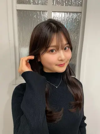 セミロング カラー 💐宮坂 歩💐のヘアスタイル