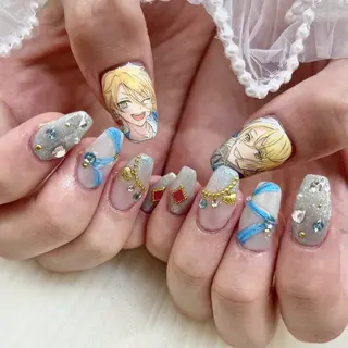 ミディアム ネイル 池袋痛ネイル Nok. 渡辺のネイルデザイン