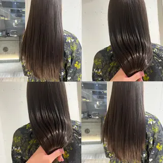 ロング カラー カジュアルを女っぽく 𝗮𝘆𝗮𝗰𝗼のヘアスタイル