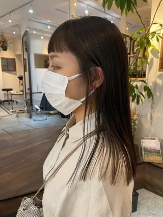 セミロング カラー 高橋 愛美のヘアスタイル