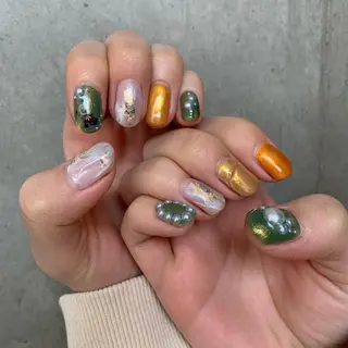 ネイル AOI✩⡱ y2kネイルのネイルデザイン