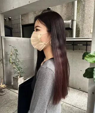 ロング カラー NERO 眞下秋歩のヘアスタイル