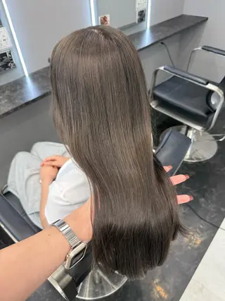 ロング カラー ヘアアレンジ 韓国ヘア🖤/透明感 shihoのヘアスタイル