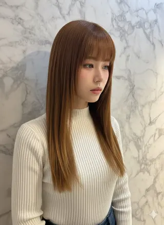 ロング カラー 🍒しの🍒 ハイトーン/カットのヘアスタイル