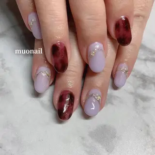 セミロング ネイル 中川 ほののネイルデザイン