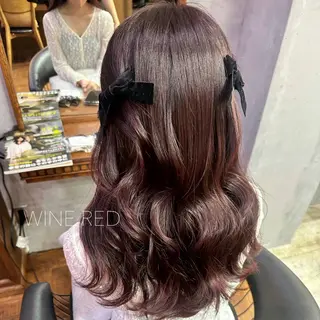 セミロング 韓国ヘア/透明感 カラー/金子 愛優のヘアスタイル