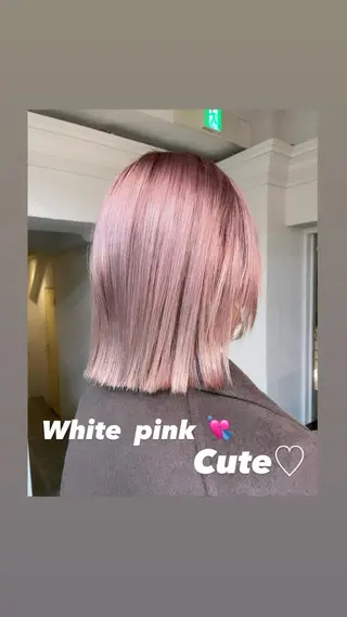 ミディアム カラー 平 ちひろのヘアスタイル