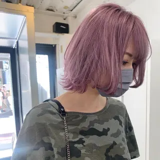 ショート カラー ヘアアレンジ ハイトーン/美髪矯正 🍃大江拓実のヘアスタイル