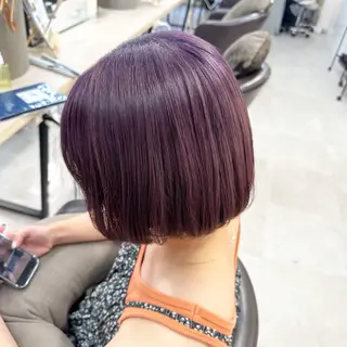 ショート ピンク・ラベンダー 艶カラー🍁かえでのヘアスタイル