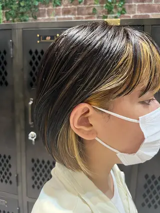 ショート カラー ヘアアレンジ 清水　仰士 ROW町田のヘアスタイル