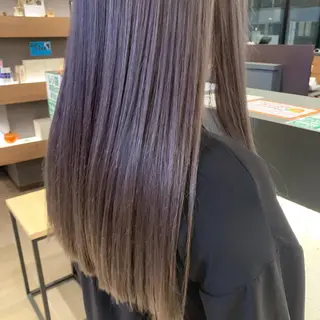 ロング カラー 💎【髪質改善カラー 艶髪×縮毛矯正】💎のヘアスタイル