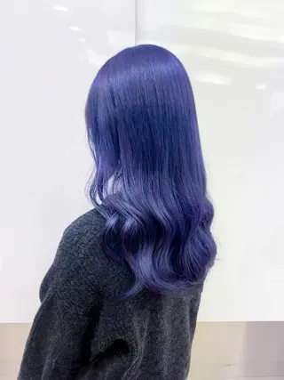 カラー ロング 尾森紳哉💎透明感/ デザインカラーのヘアスタイル