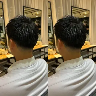 ショート メンズ センターパート ／植田のヘアスタイル