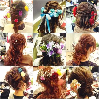 セミロング ヘアアレンジ 小顔美肌&ヘアメイク 丸山紗來のエステ・リラクイメージ