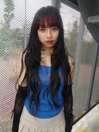 ロング カラー ヘアアレンジ 似合わせ🎀🫧/ ハイトーン🫧渋谷のヘアスタイル