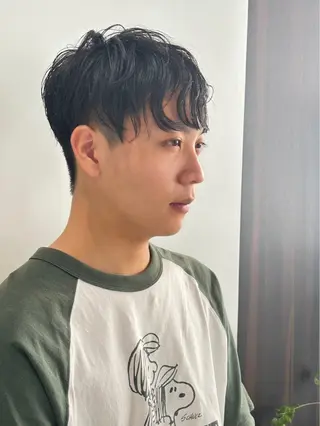 パーマ メンズ 久米寿李恵 くめじゅりえのヘアスタイル